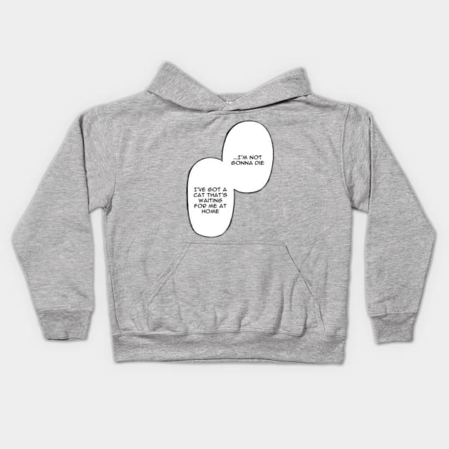 Cat Lovers Quote - Manga Kids Hoodie by Hindone